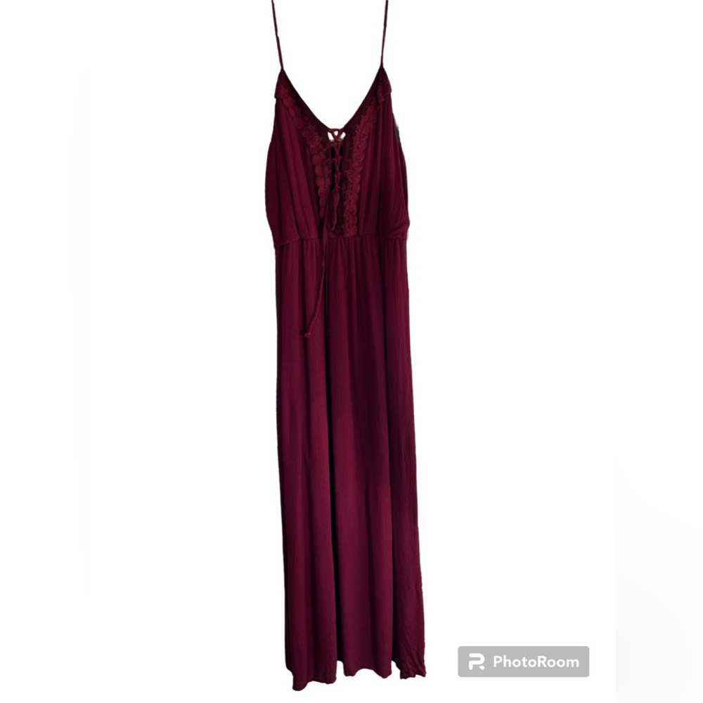 Purple Snow Maroon Dress